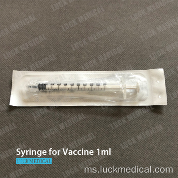 1ml Vaksinasi Syringe tanpa jarum